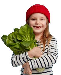 Girl with Vegetables