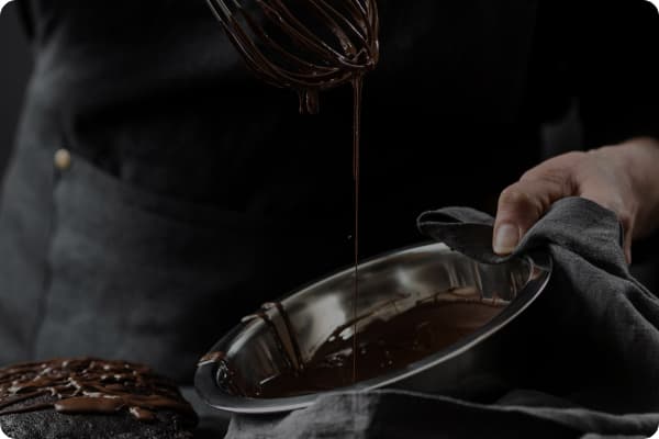 bowl with chocolate